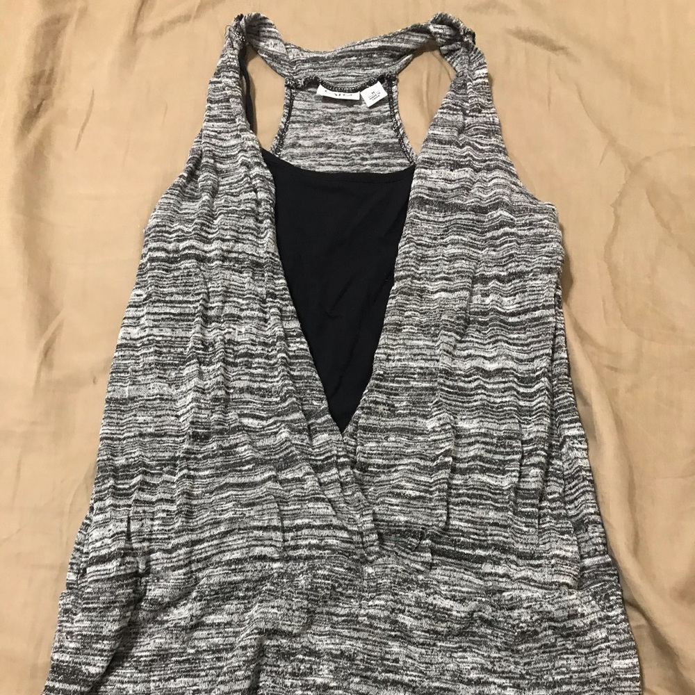 CATO grey and black tank